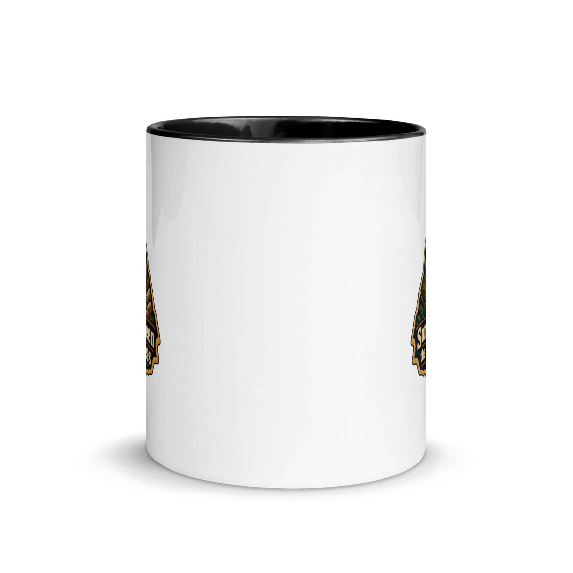 Red River Gorge Color Inside Coffee Mug: Somewhere Between the Rocks and the Trees, Scenic Shield Badge