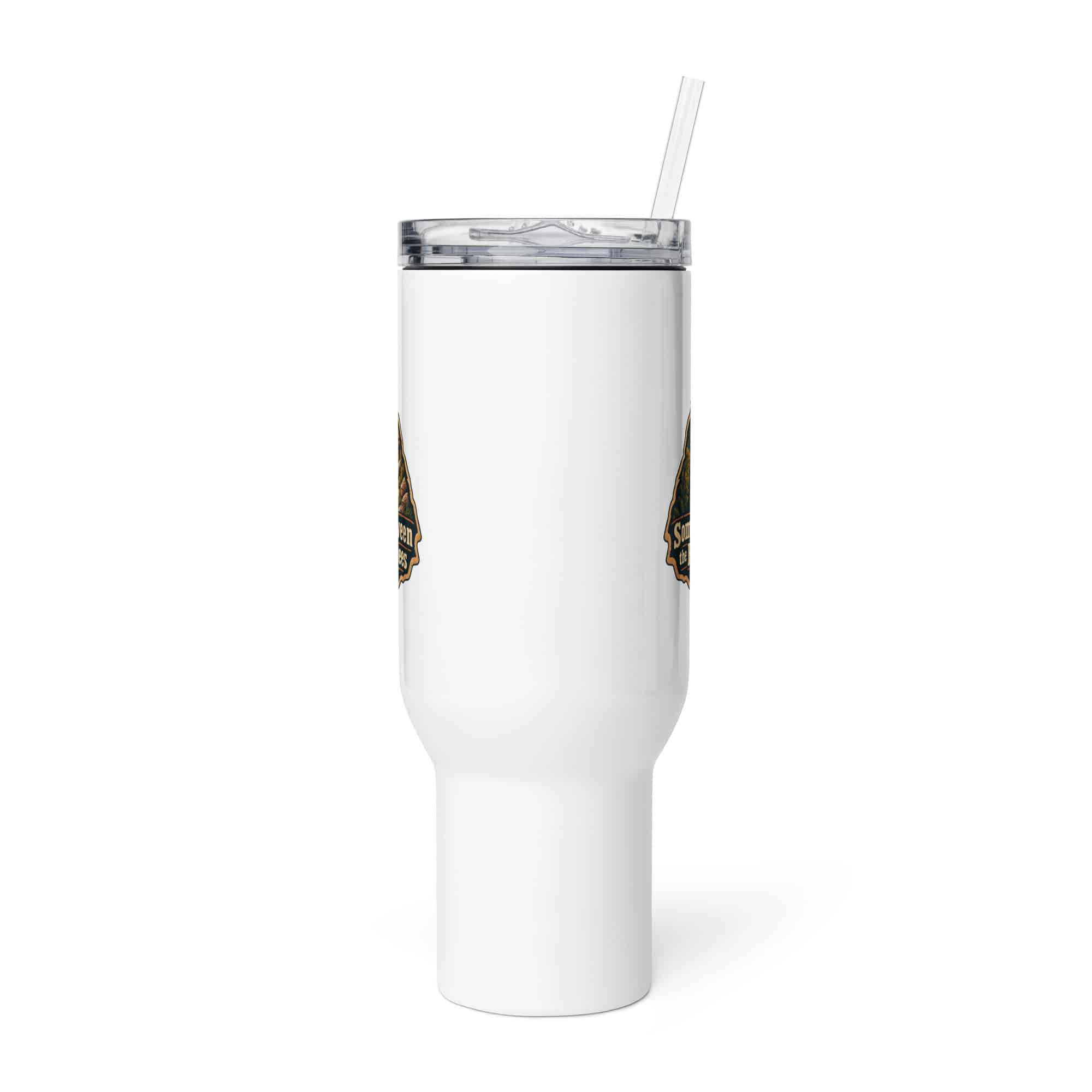 Red River Gorge Travel Mug: Somewhere Between the Rocks and the Trees, Scenic Shield Badge