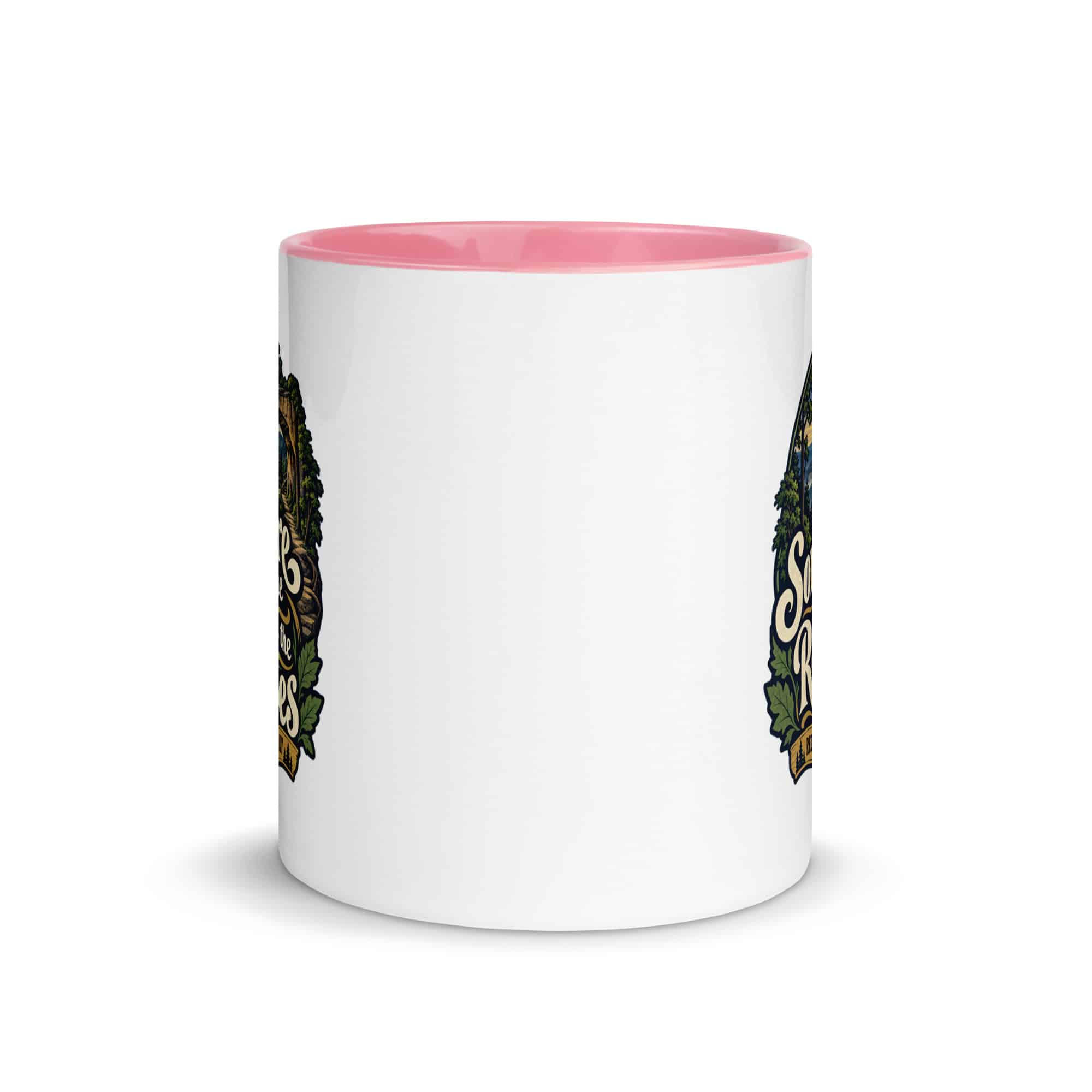 Red River Gorge Color Inside Coffee Mug: Somewhere Between the Rocks and the Trees, Woodland Scenic Lettering