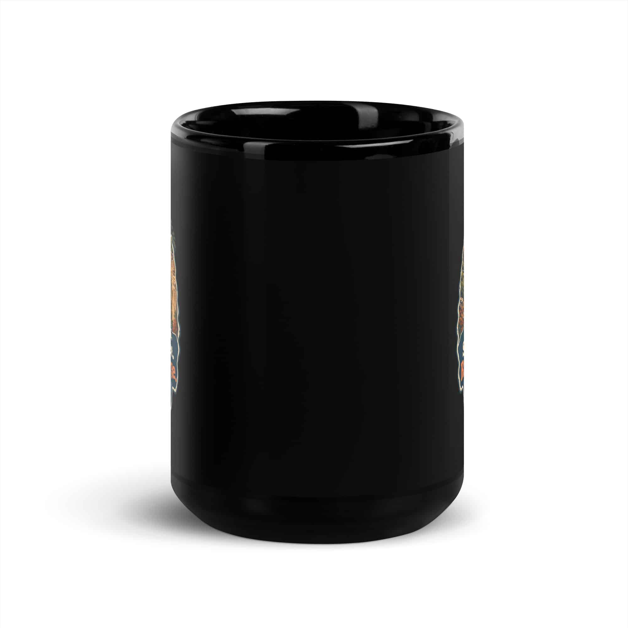 Red River Gorge Black Coffee Mug: Steep Trails. Strong Coffee. Red River Gorge, Scenic Shield Badge
