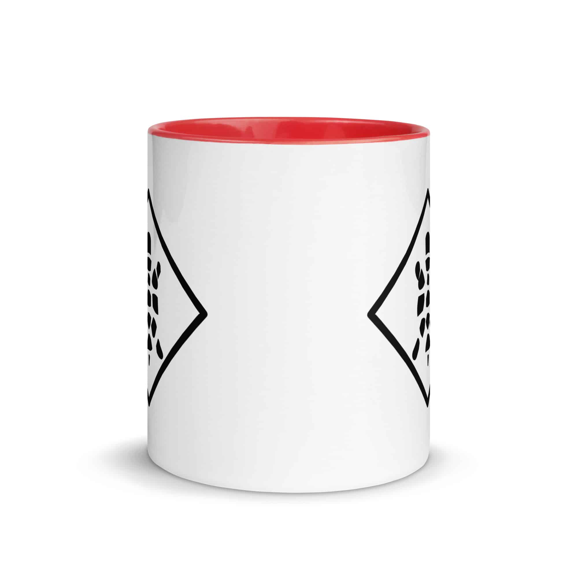 Black Sheltowee Inspired Turtle Diamond Color Inside Mug