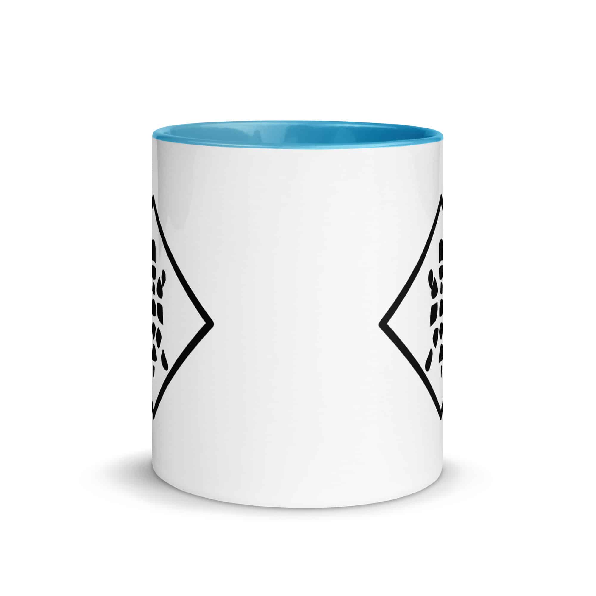 Black Sheltowee Inspired Turtle Diamond Color Inside Mug