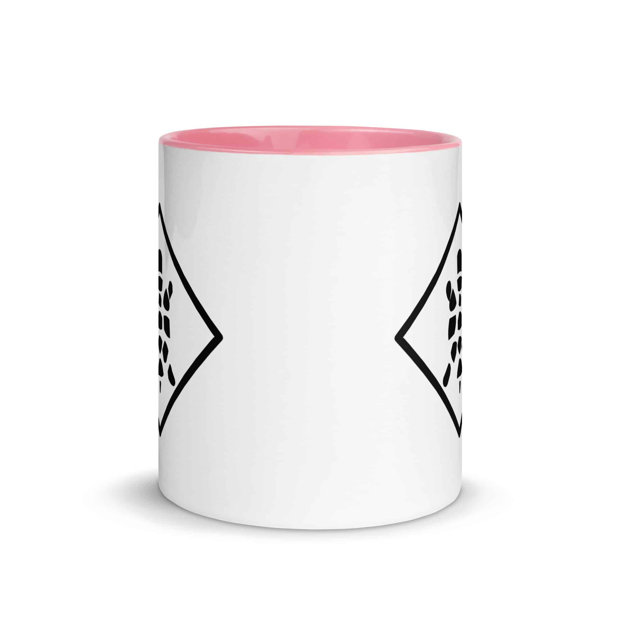 Black Sheltowee Inspired Turtle Diamond Color Inside Mug