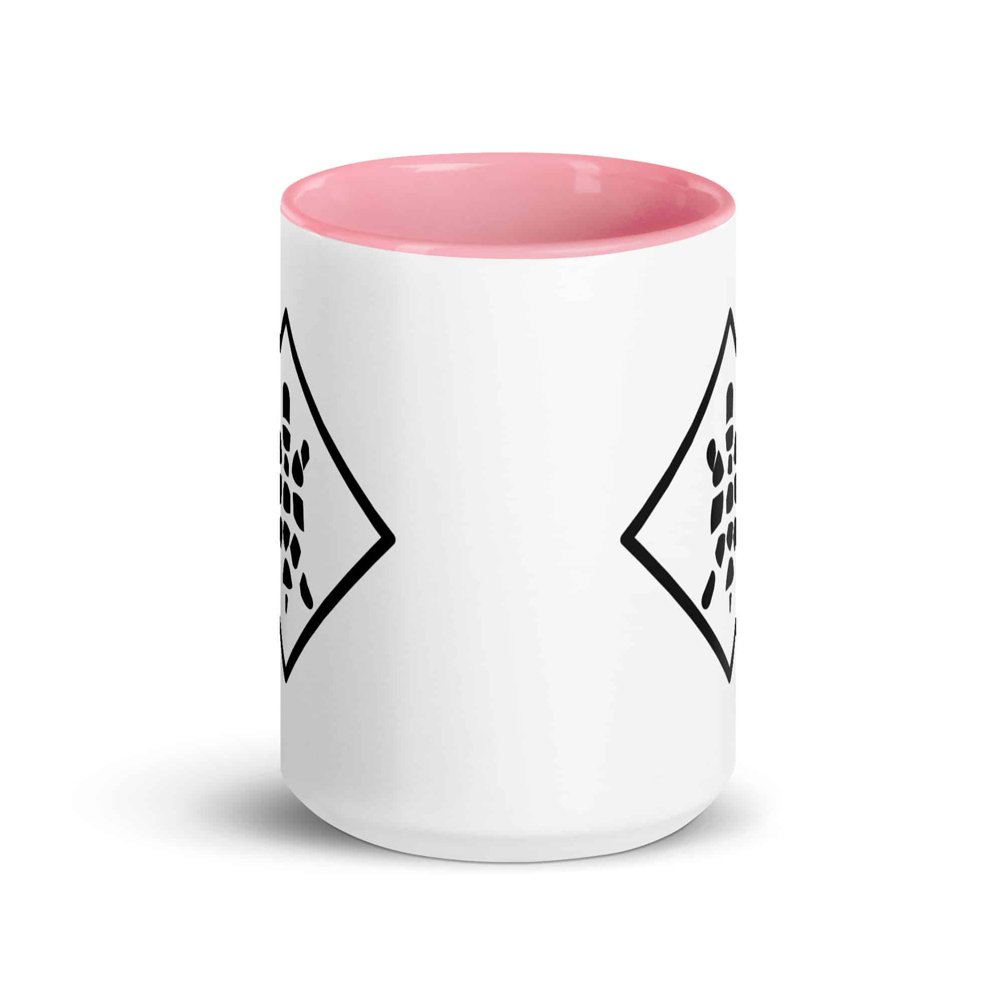 Black Sheltowee Inspired Turtle Diamond Color Inside Mug