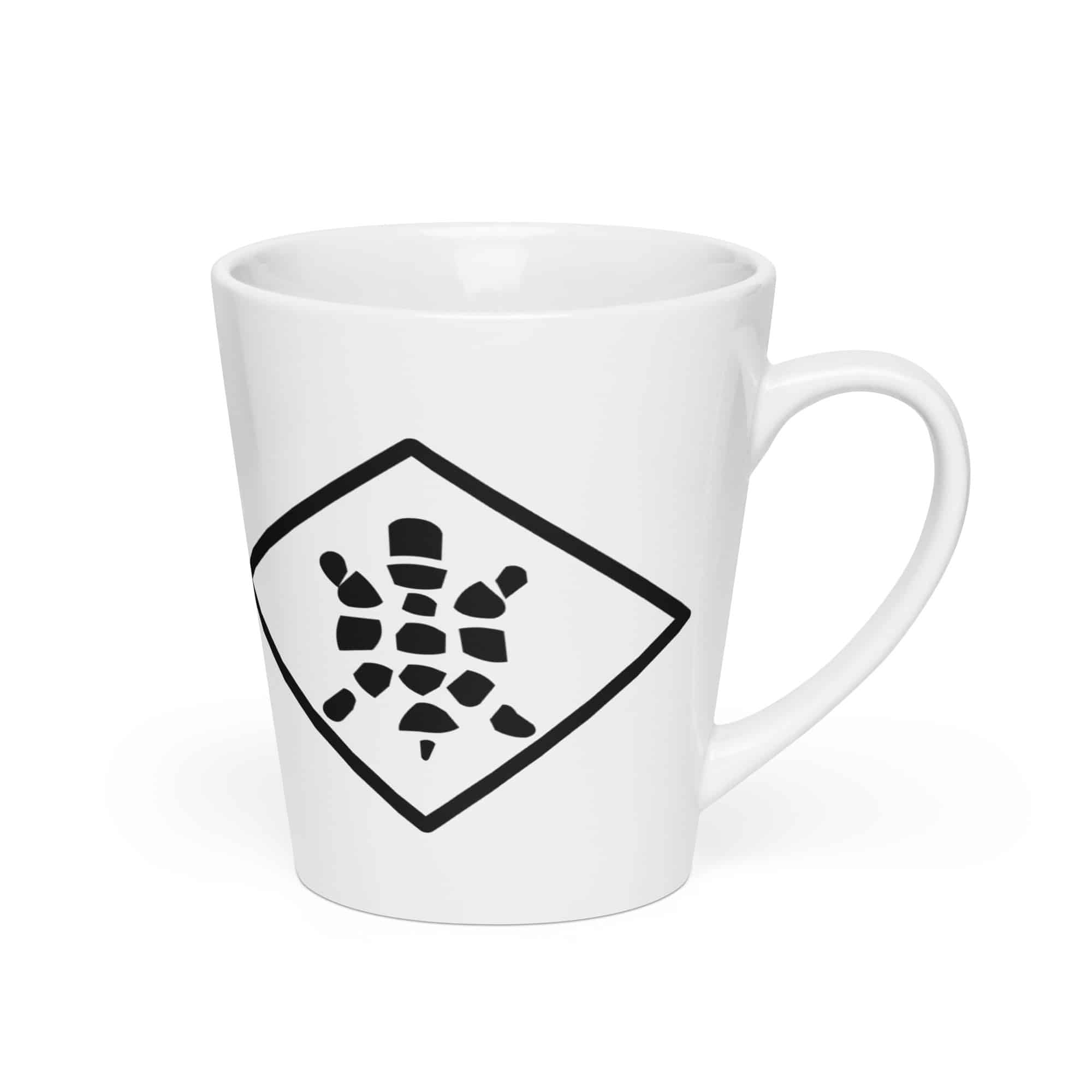 Sheltowee Trace Black Turtle Diamond Latte Mug