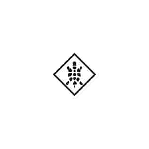 Turtle Diamond Black Die-Cut Magnet - 3″×3″ - Main