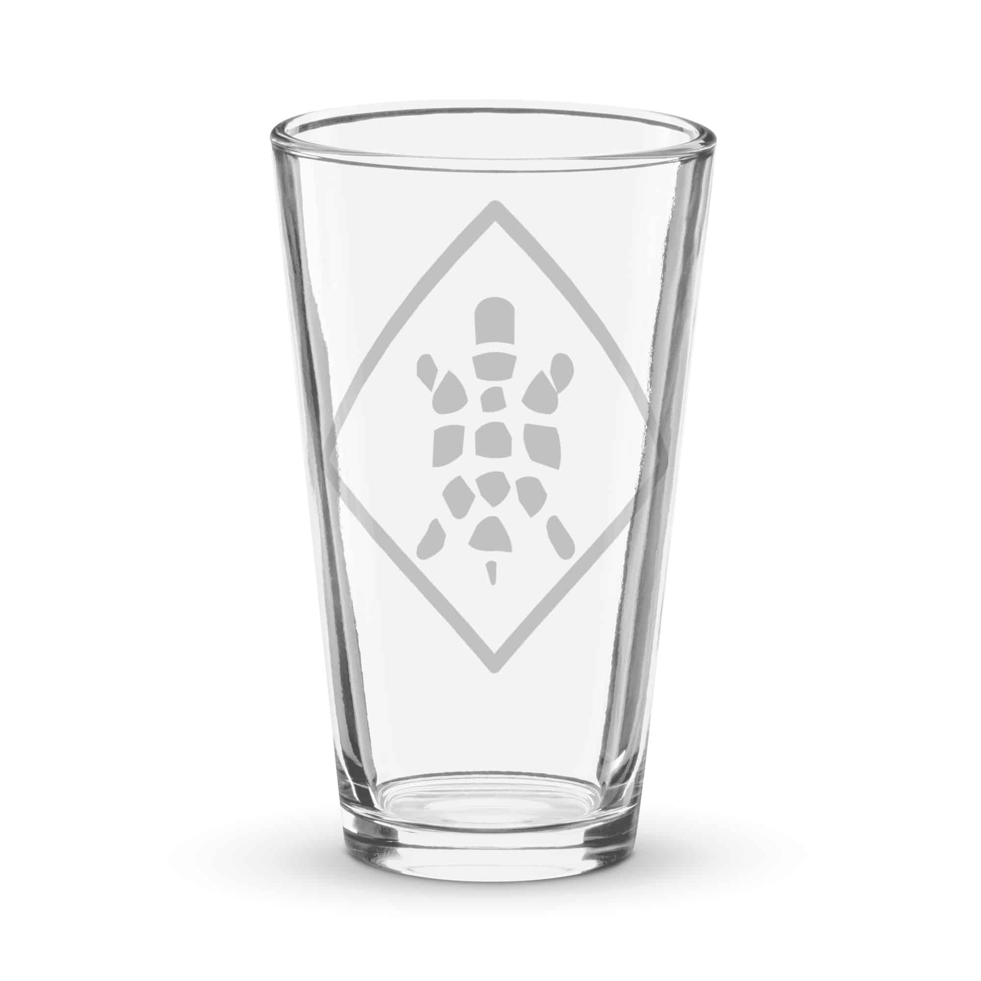 Black Sheltowee Inspired Turtle Diamond Pint Glass