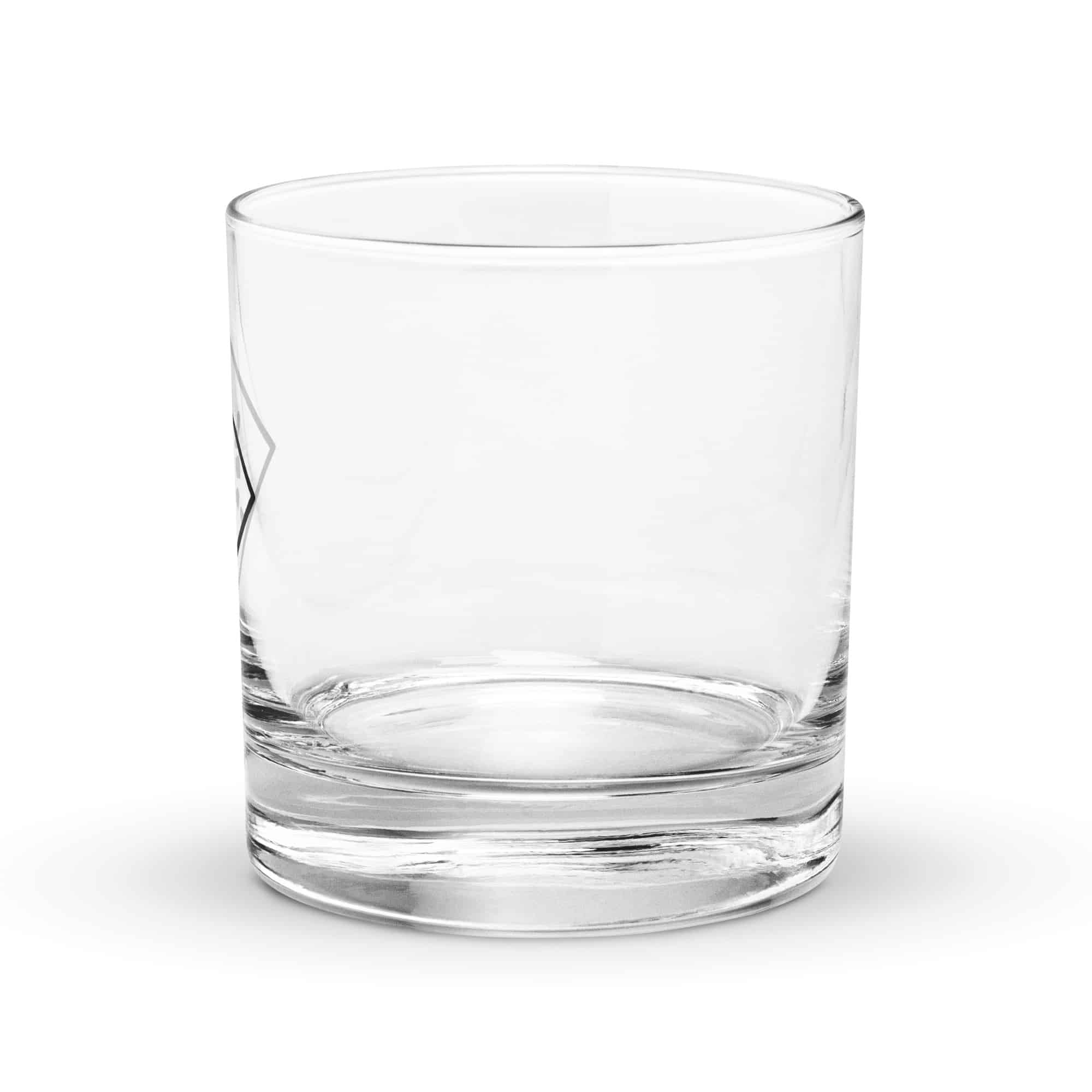 Black Sheltowee Inspired Turtle Diamond Rocks Glass