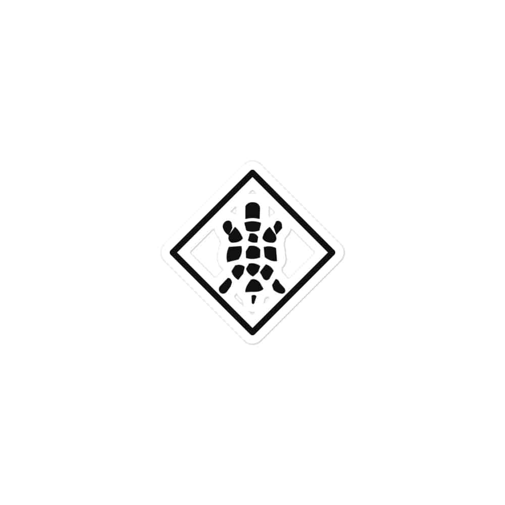 Sheltowee Trace Black Turtle Diamond Vinyl Sticker