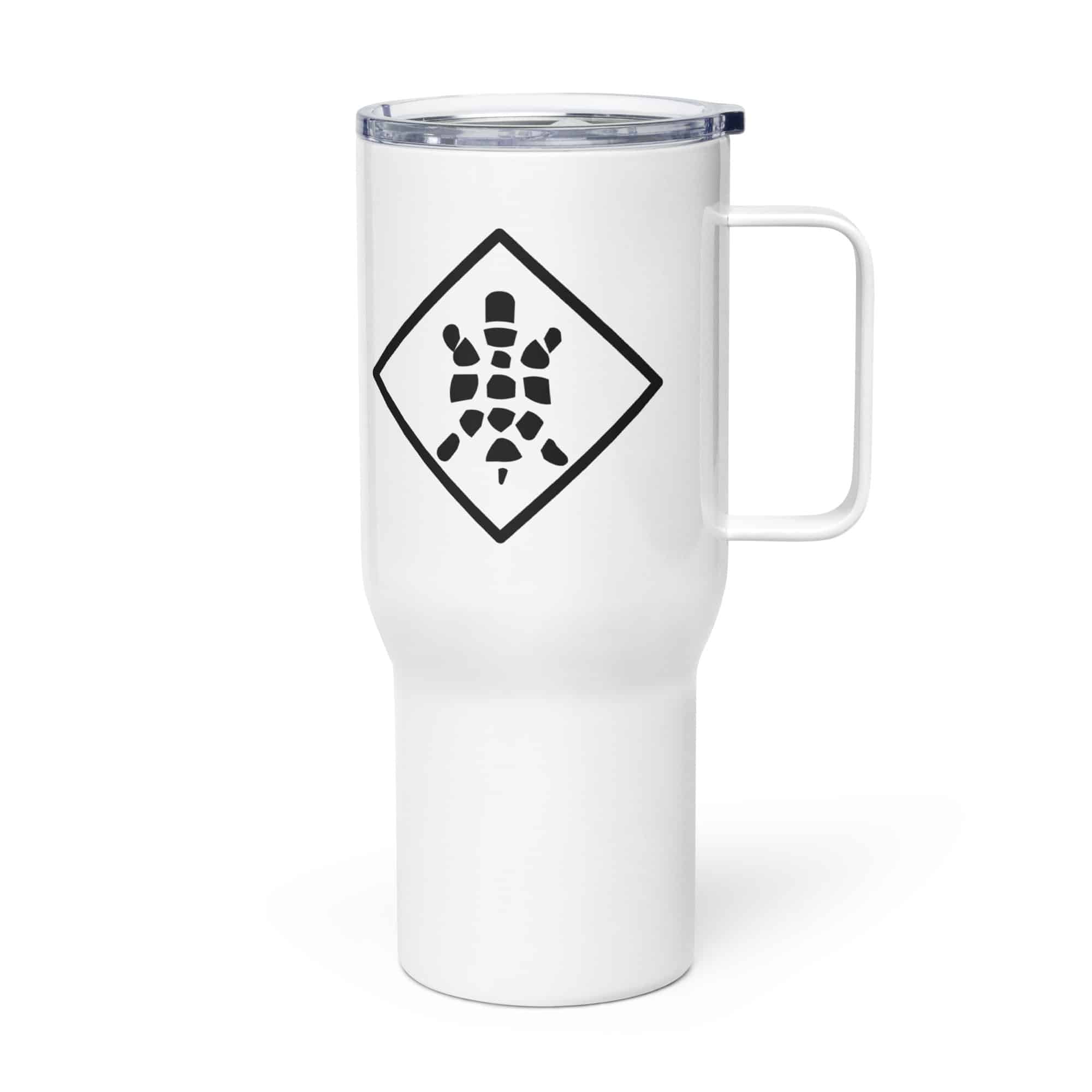 Sheltowee Trace Black Turtle Diamond Travel Mug