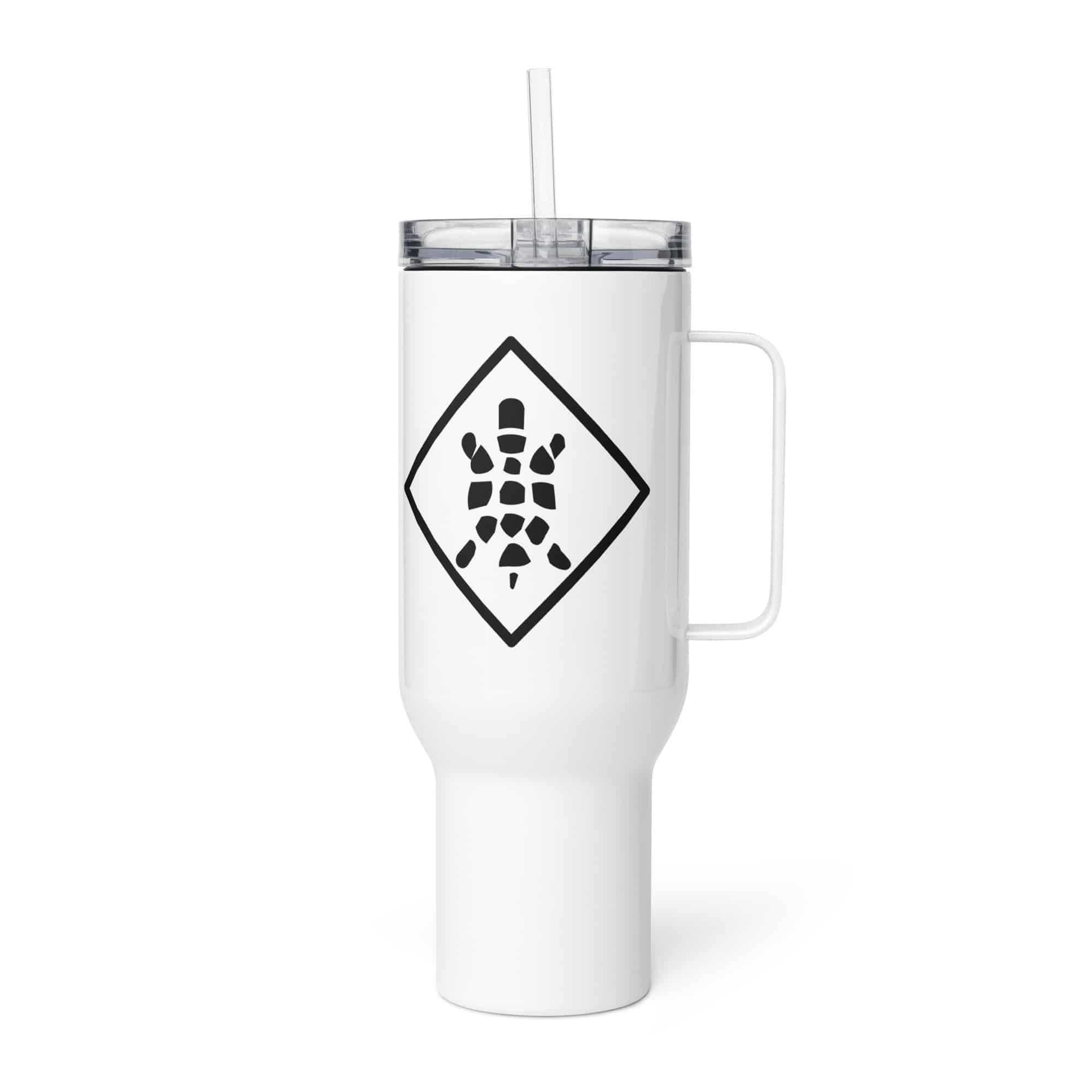 Sheltowee Trace Black Turtle Diamond Travel Mug
