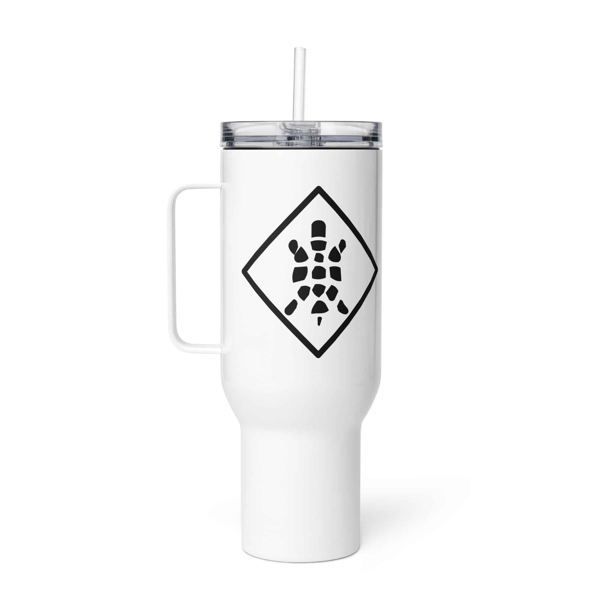 Sheltowee Trace Black Turtle Diamond Travel Mug
