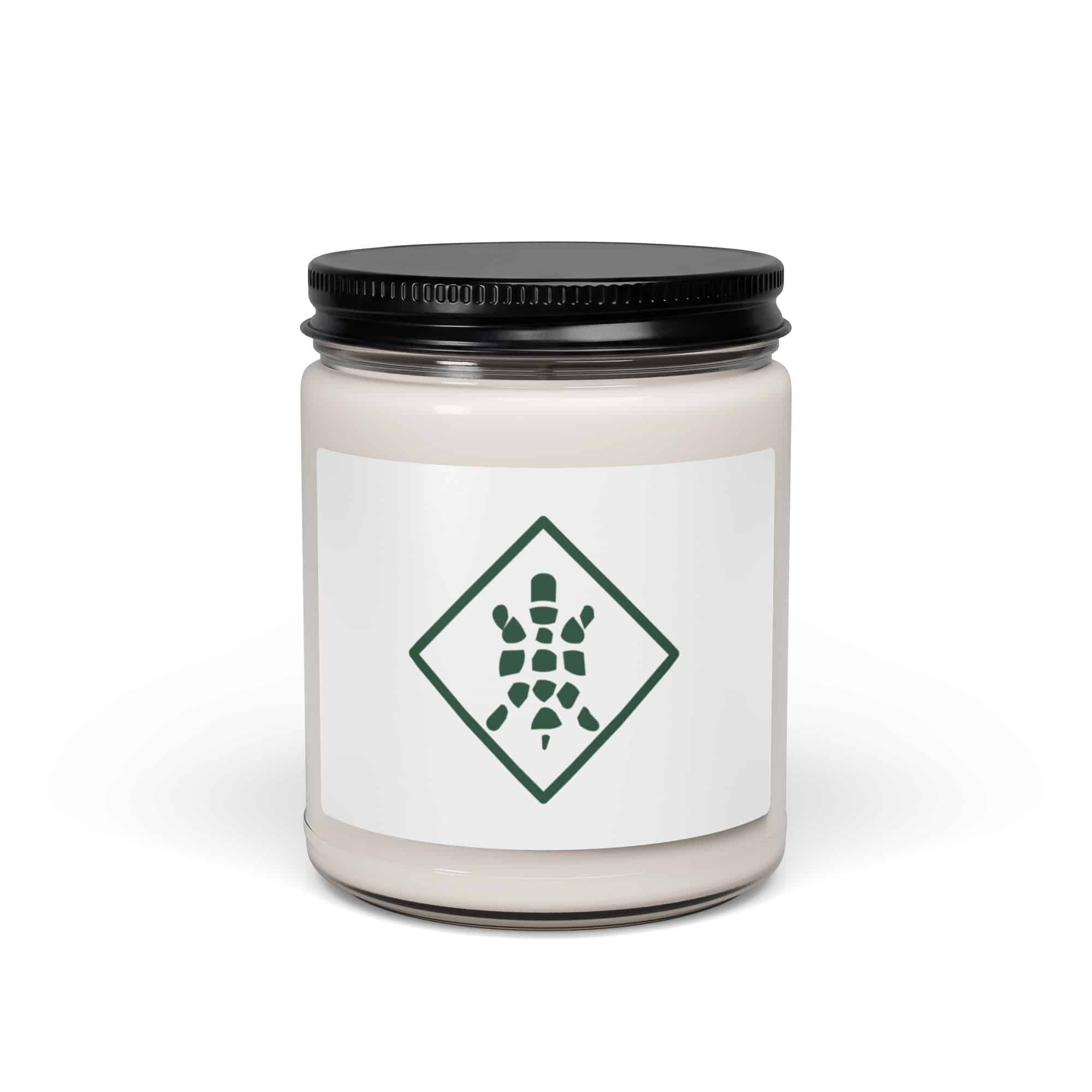 Forest Green Sheltowee Inspired Turtle Diamond Candle