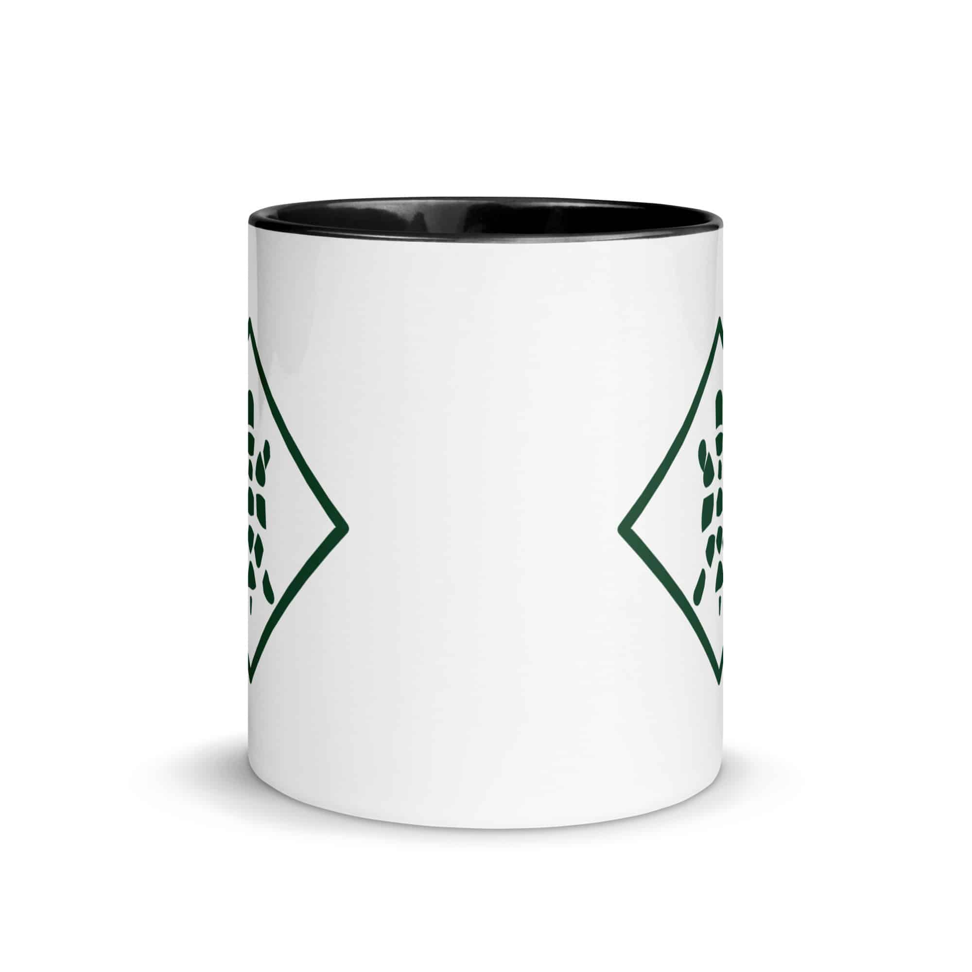 Forest Green Sheltowee Inspired Turtle Diamond Color Inside Mug