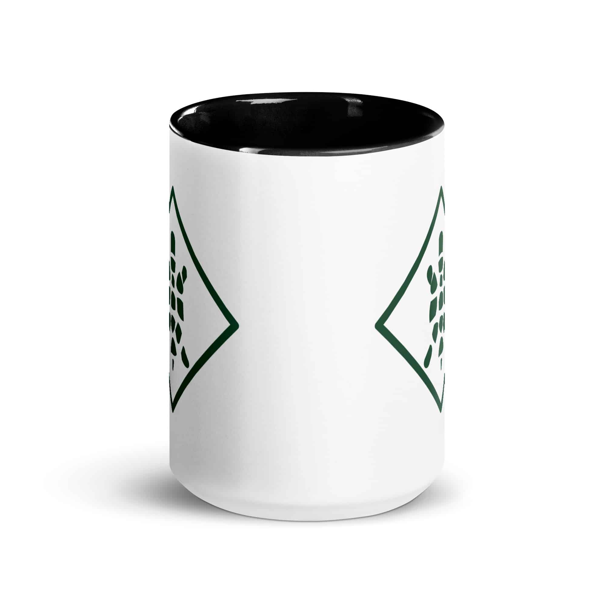 Forest Green Sheltowee Inspired Turtle Diamond Color Inside Mug