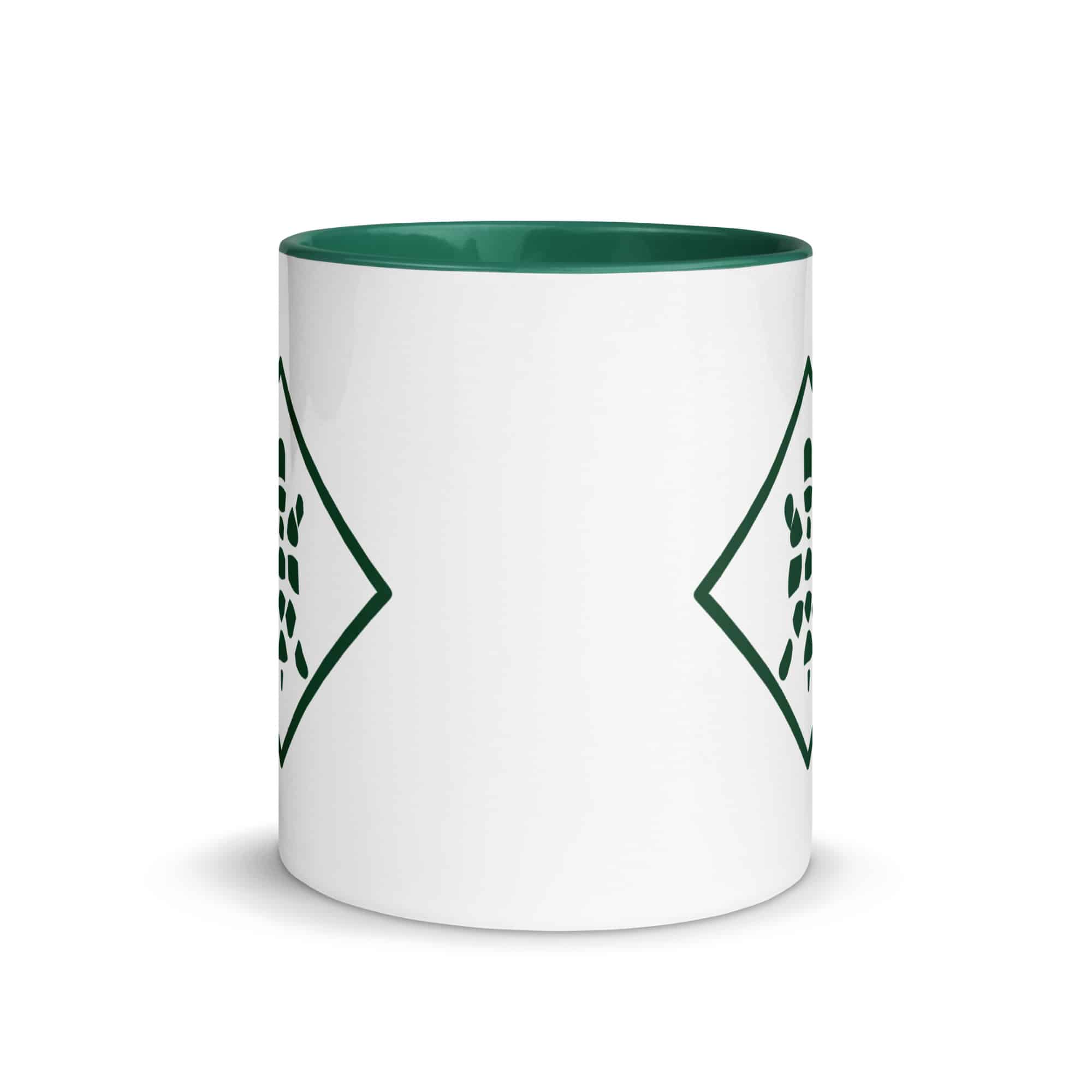Forest Green Sheltowee Inspired Turtle Diamond Color Inside Mug