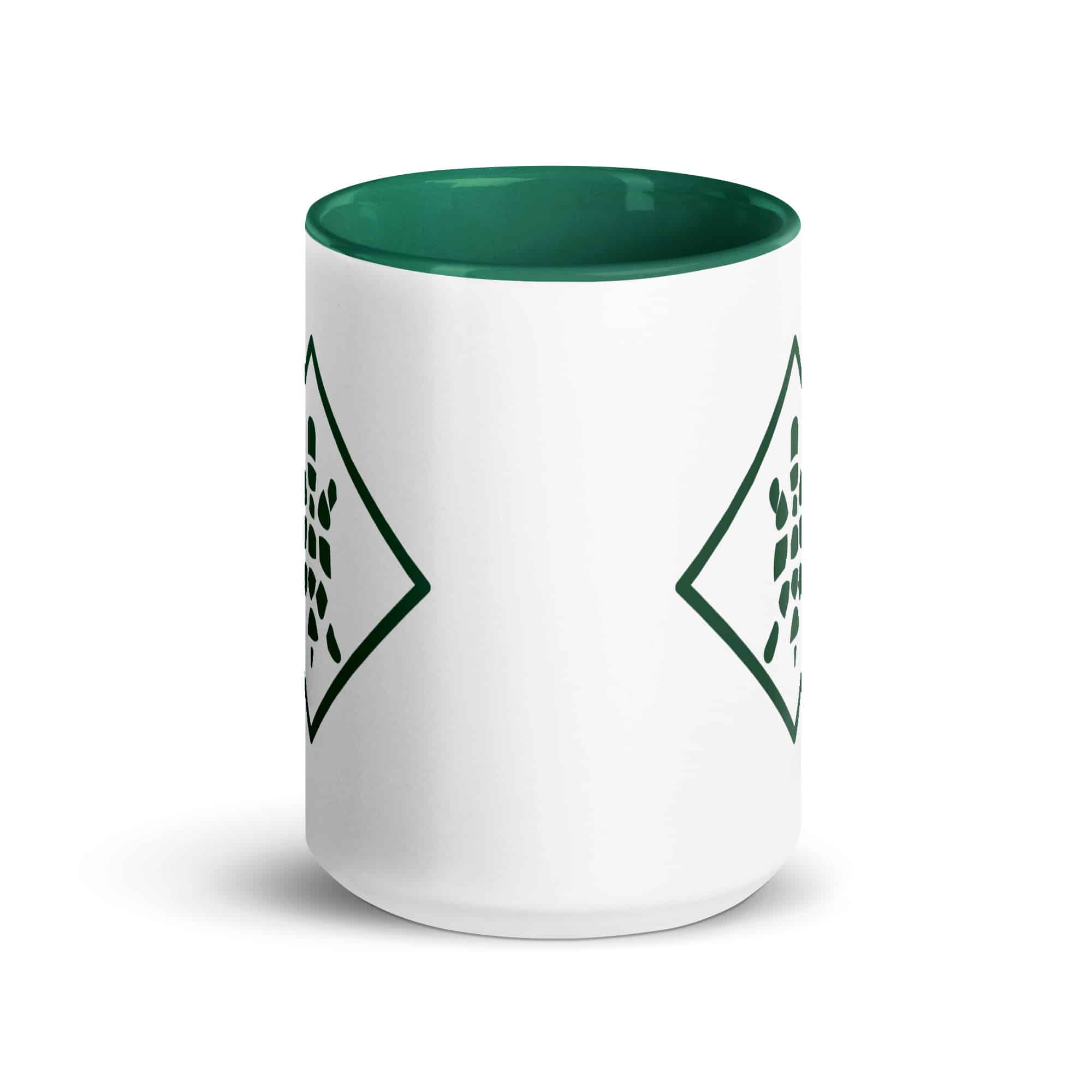Forest Green Sheltowee Inspired Turtle Diamond Color Inside Mug