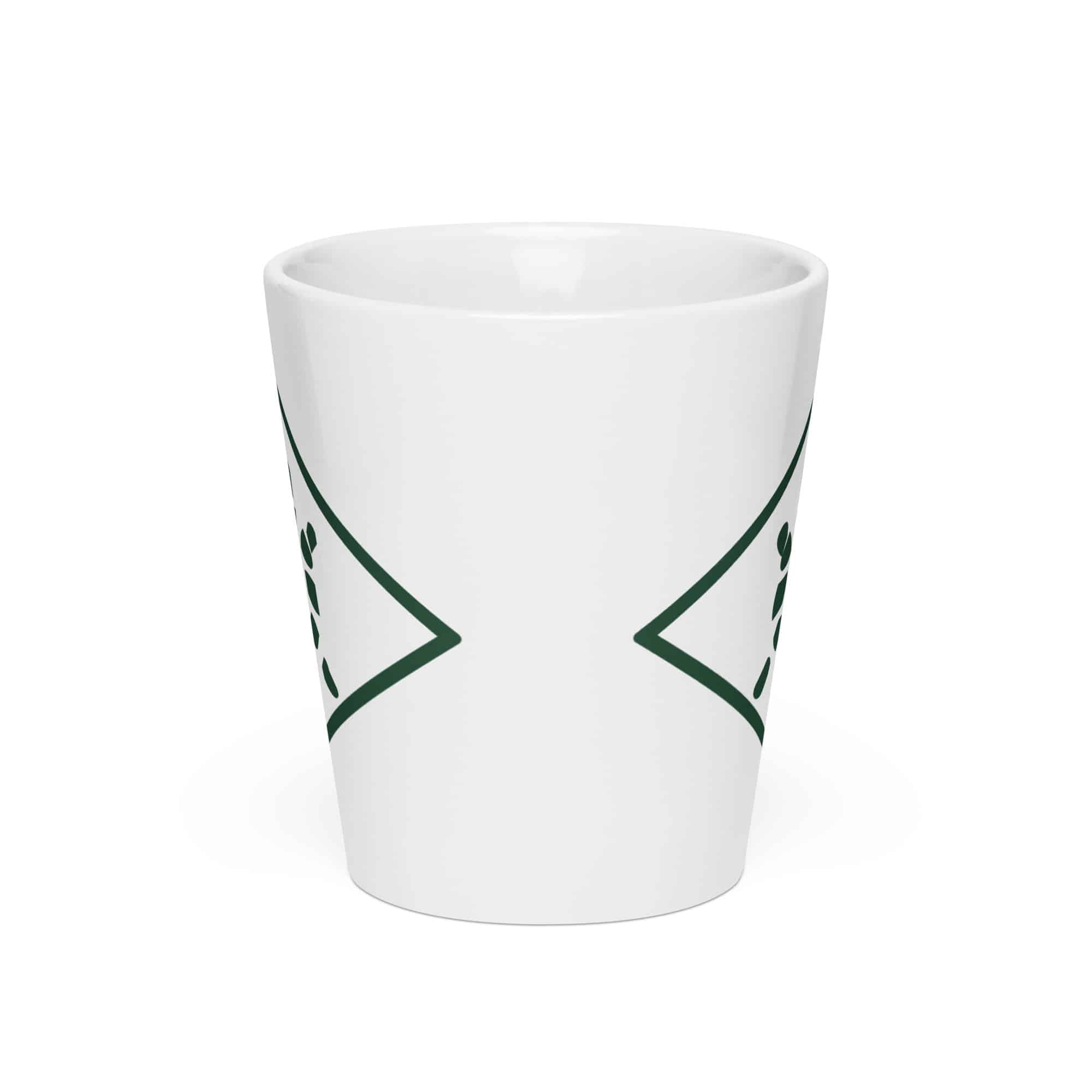 Sheltowee Trace Forest Green Turtle Diamond Latte Mug