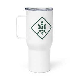 Turtle Diamond Forest Green Travel Mug - 25 oz - Main