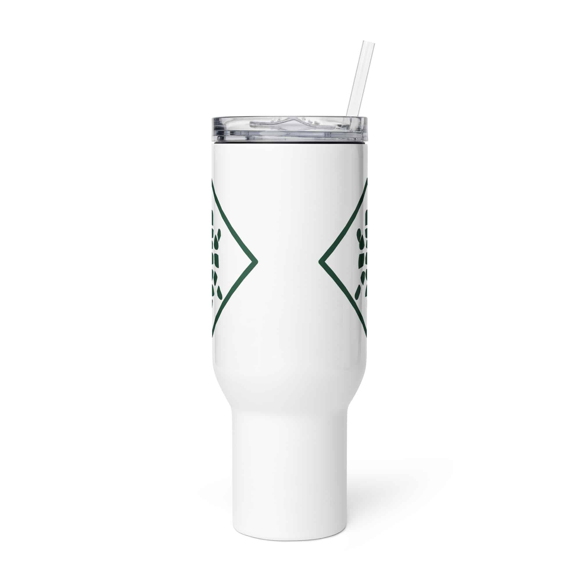 Sheltowee Trace Forest Green Turtle Diamond Travel Mug