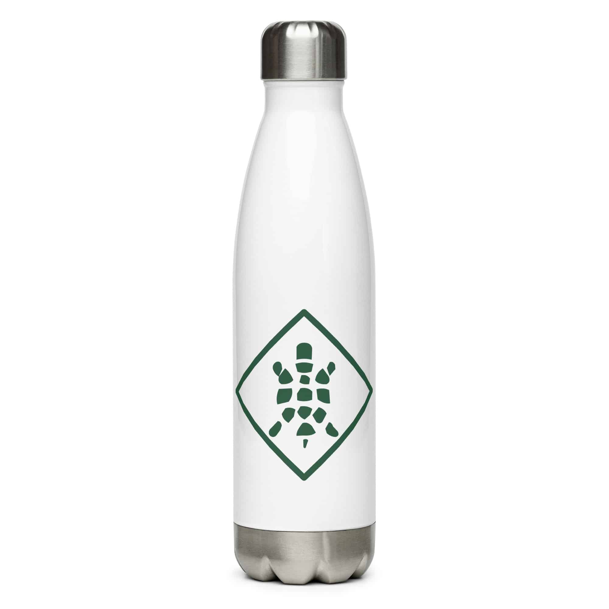 Forest Green Sheltowee Inspired Turtle Diamond Water Bottle