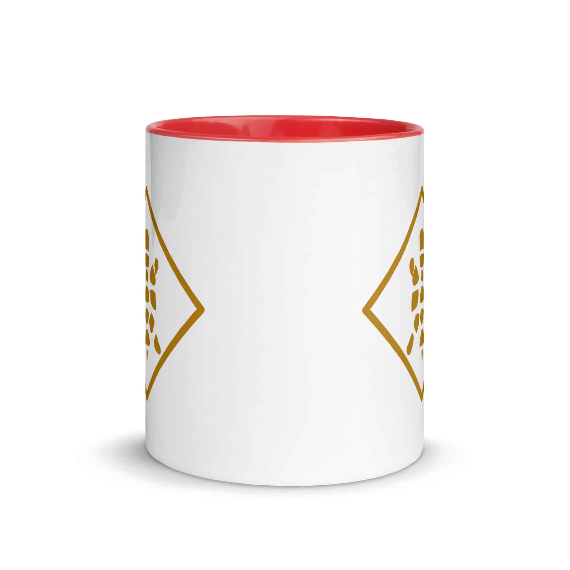 Gold Sheltowee Inspired Turtle Diamond Color Inside Mug
