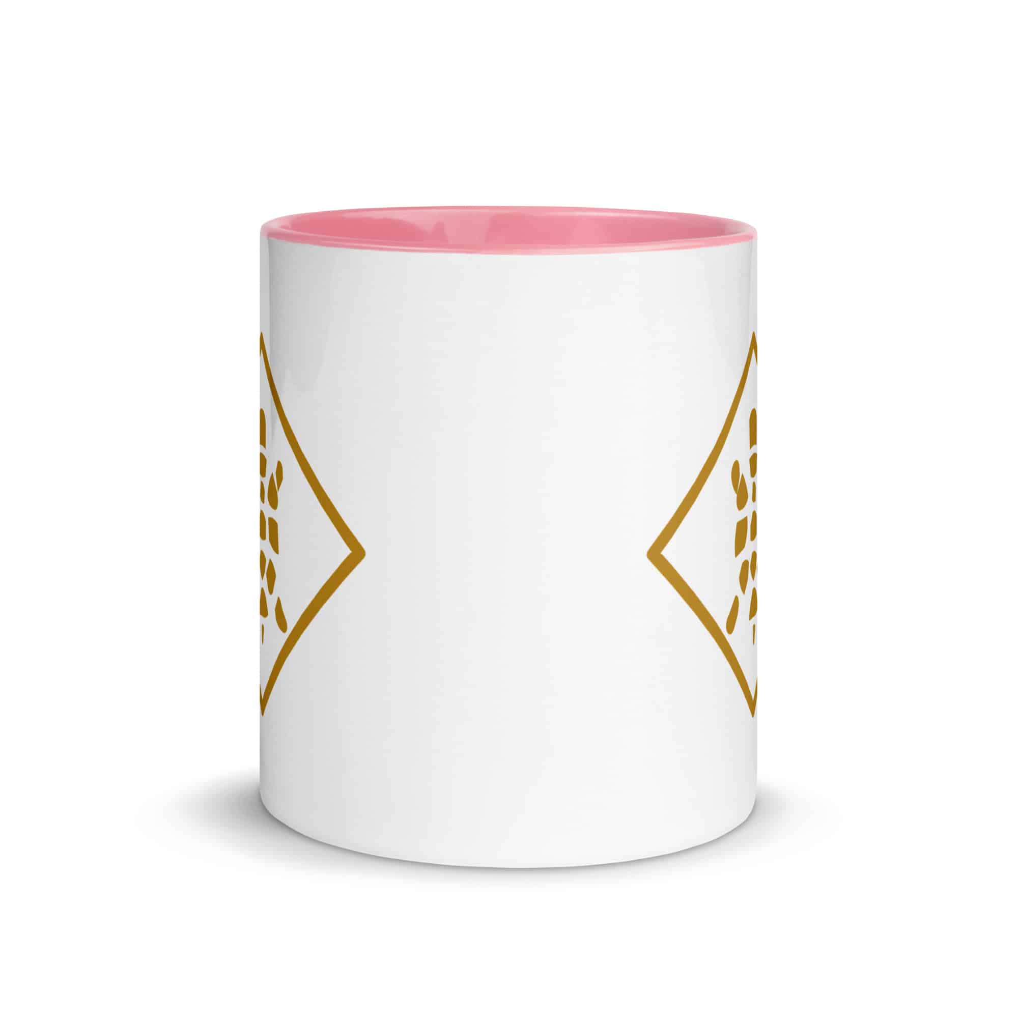 Gold Sheltowee Inspired Turtle Diamond Color Inside Mug