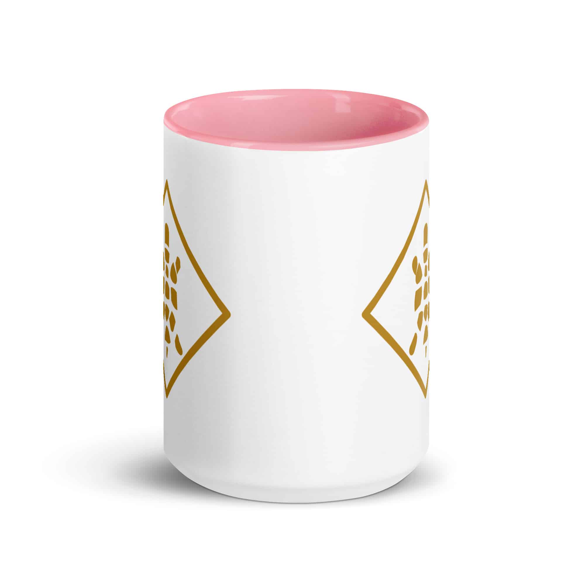 Gold Sheltowee Inspired Turtle Diamond Color Inside Mug