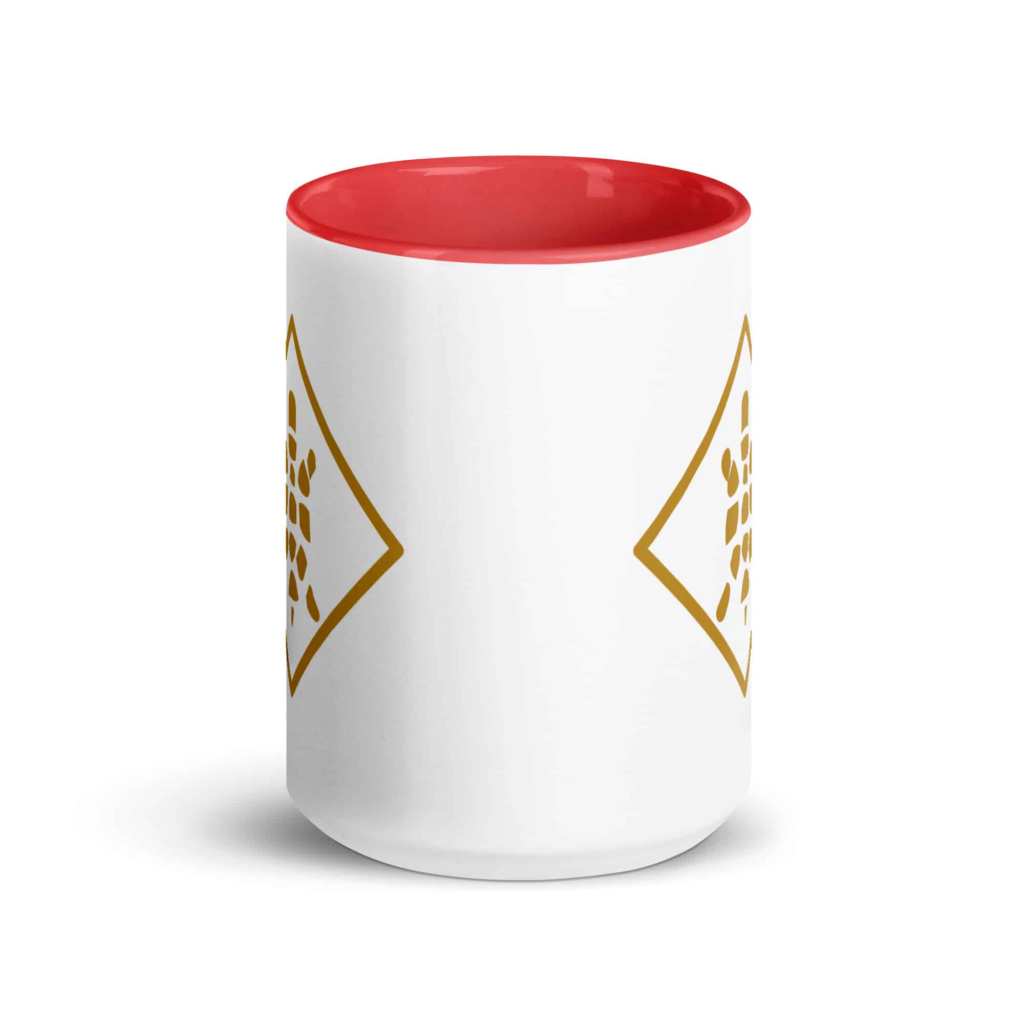 Gold Sheltowee Inspired Turtle Diamond Color Inside Mug