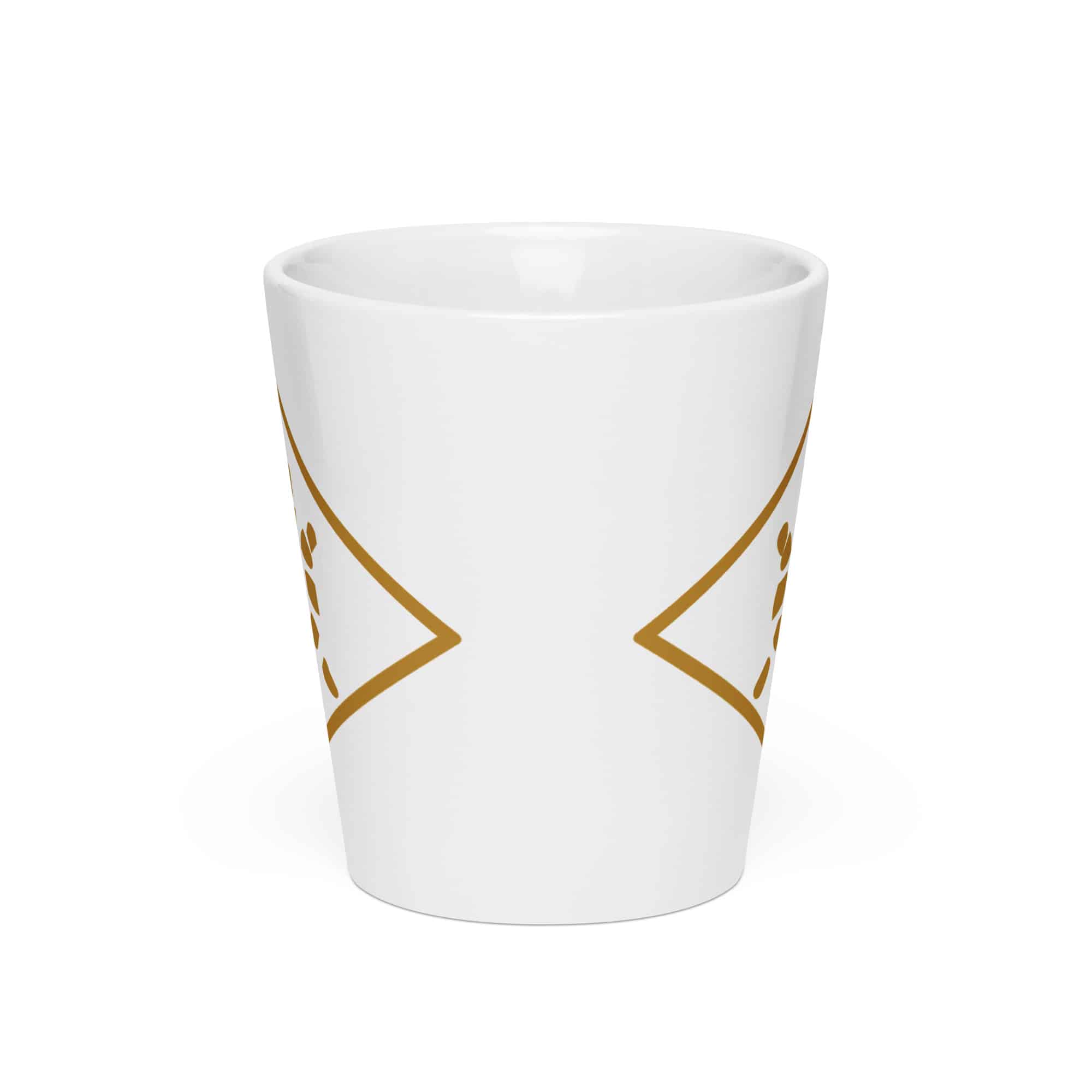 Sheltowee Trace Gold Turtle Diamond Latte Mug