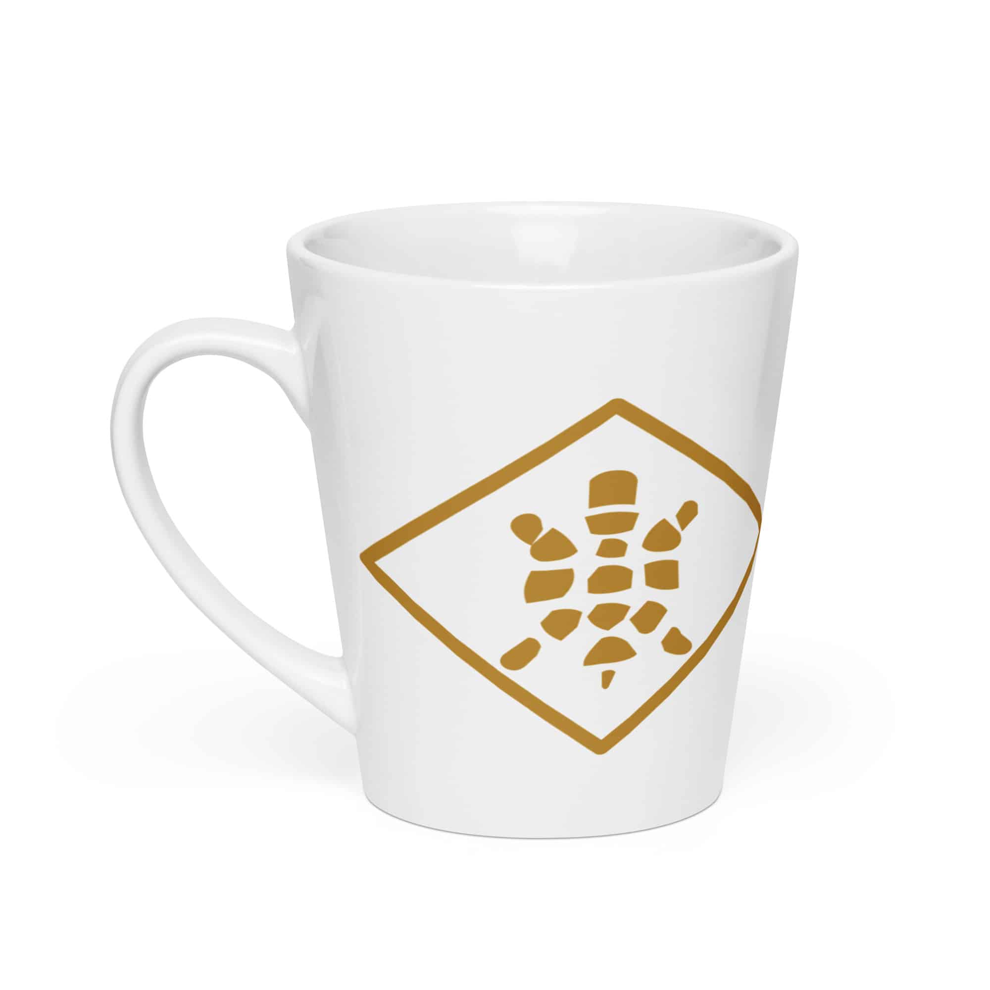 Sheltowee Trace Gold Turtle Diamond Latte Mug