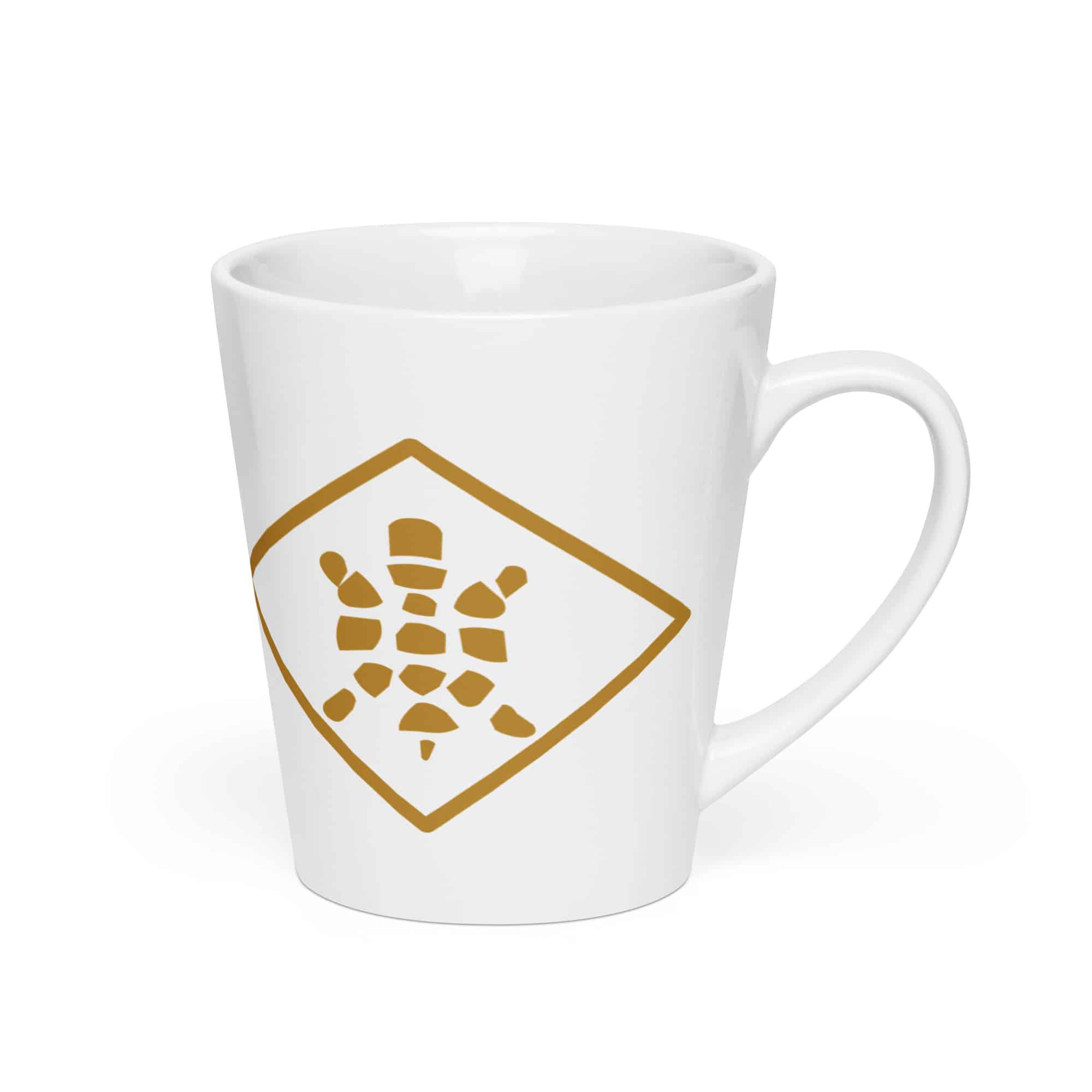 Sheltowee Trace Gold Turtle Diamond Latte Mug