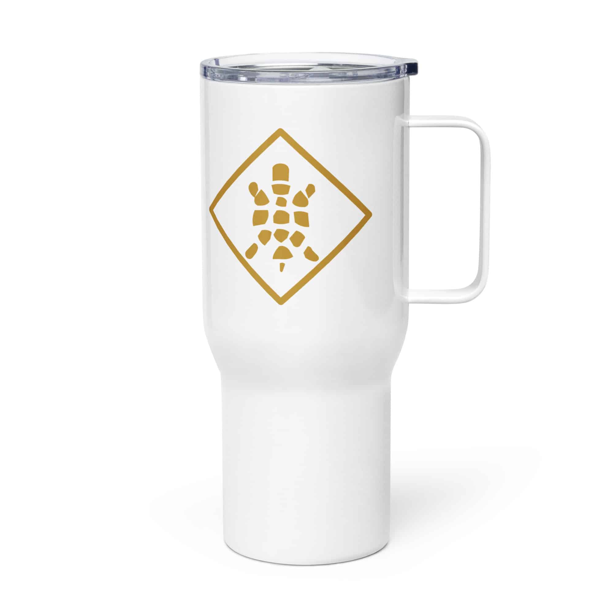 Sheltowee Trace Gold Turtle Diamond Travel Mug