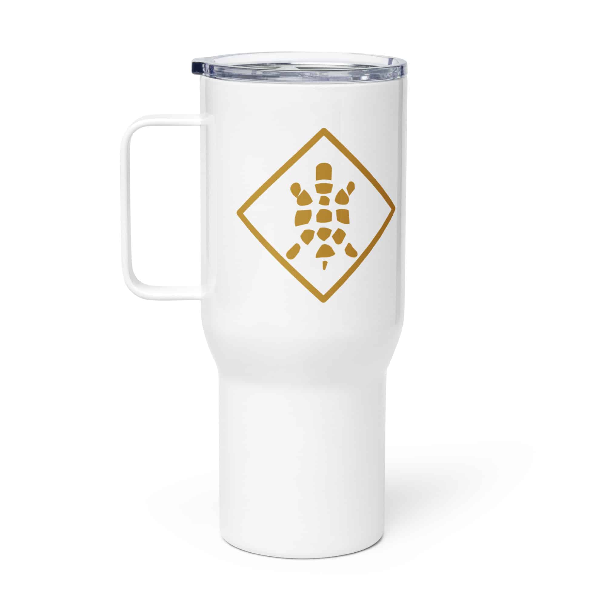 Sheltowee Trace Gold Turtle Diamond Travel Mug