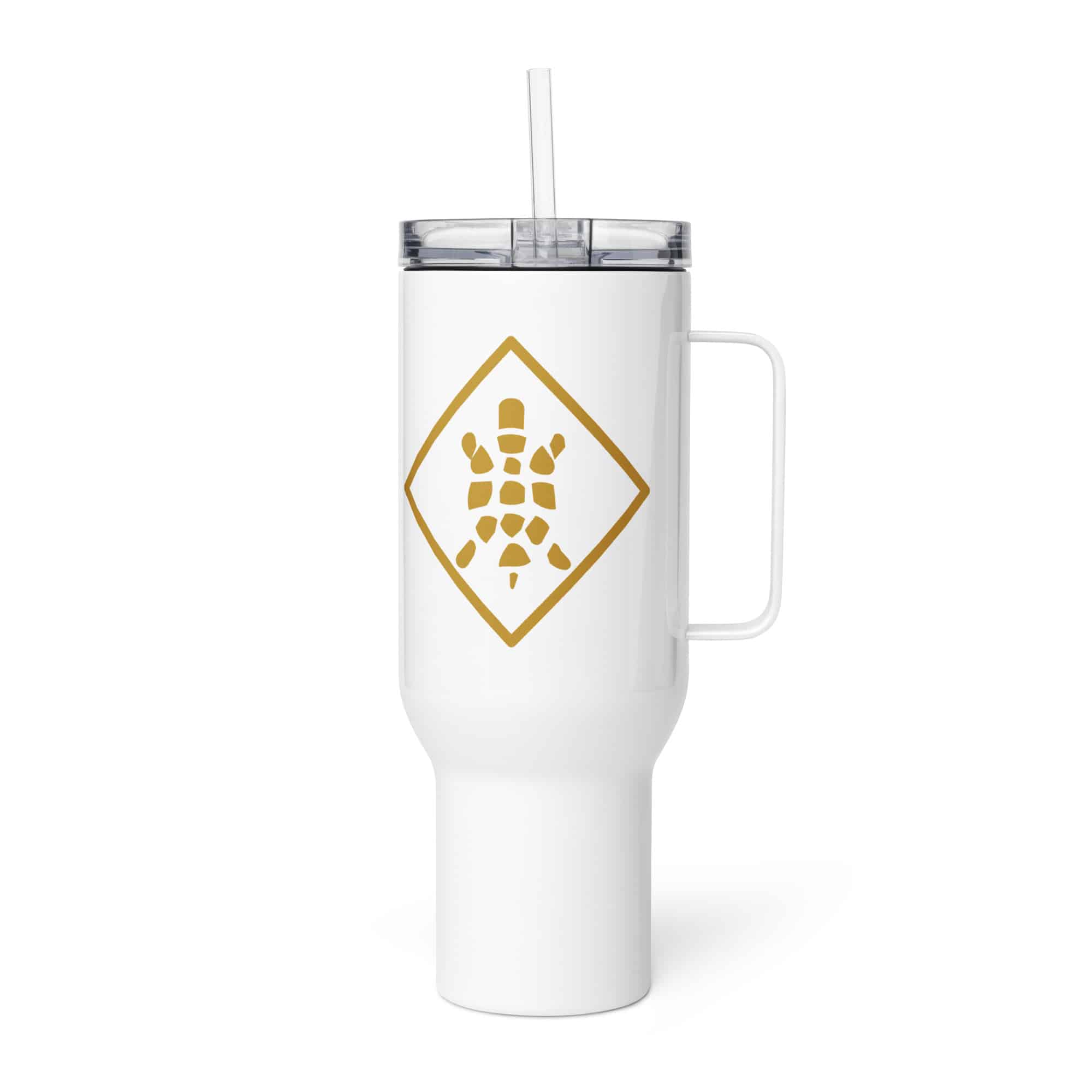 Sheltowee Trace Gold Turtle Diamond Travel Mug