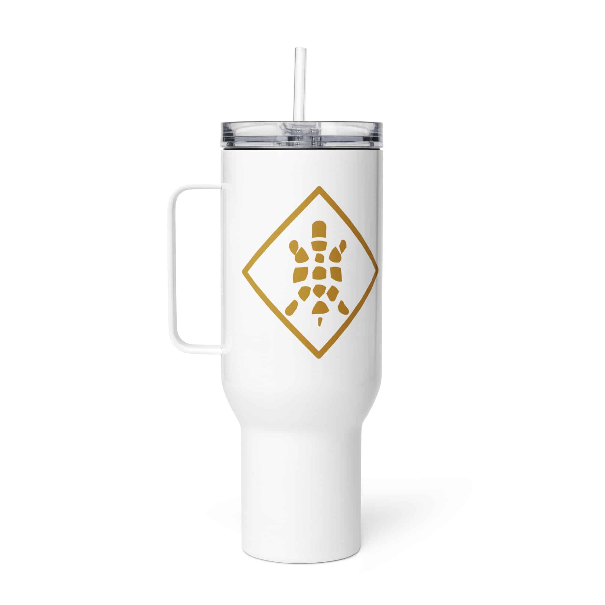 Sheltowee Trace Gold Turtle Diamond Travel Mug
