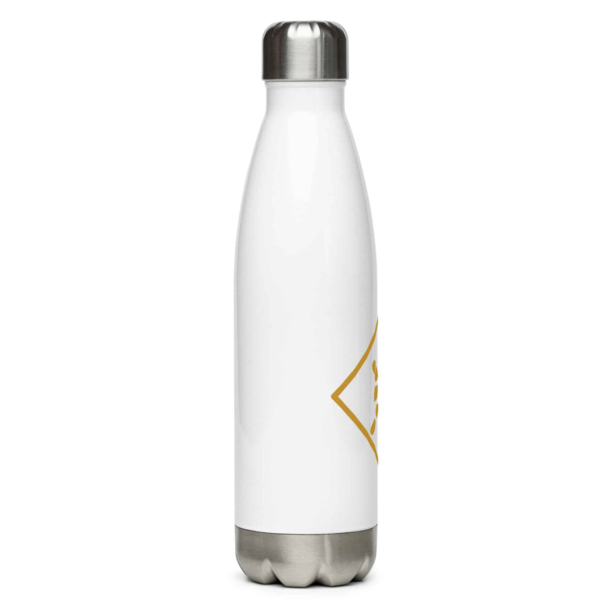 Gold Sheltowee Inspired Turtle Diamond Water Bottle