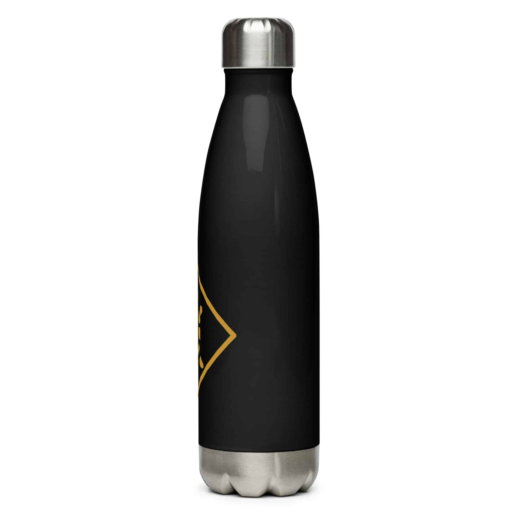 Gold Sheltowee Inspired Turtle Diamond Water Bottle