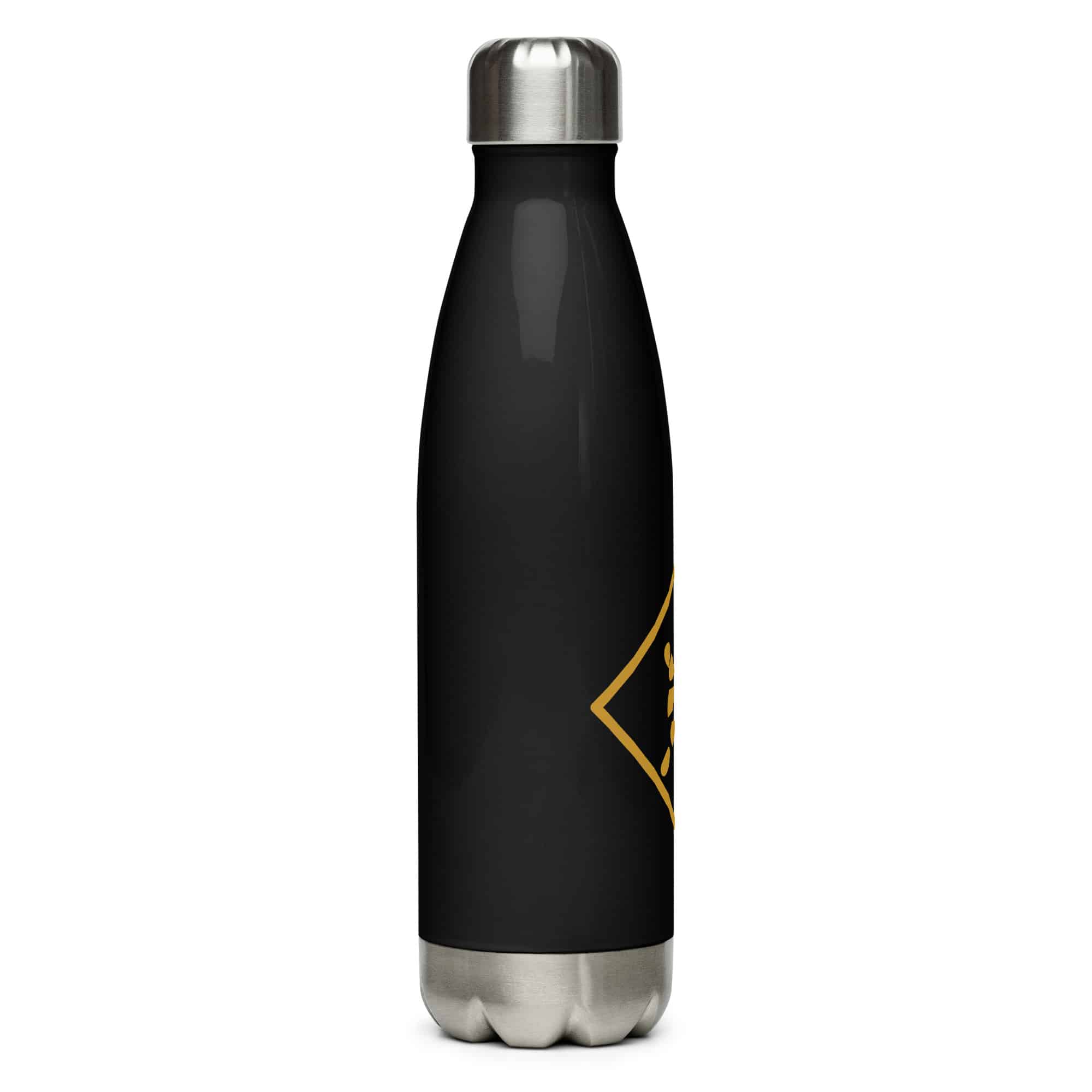Gold Sheltowee Inspired Turtle Diamond Water Bottle