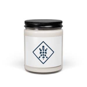 Turtle Diamond Navy Soy Wax Candle - 9oz - Main