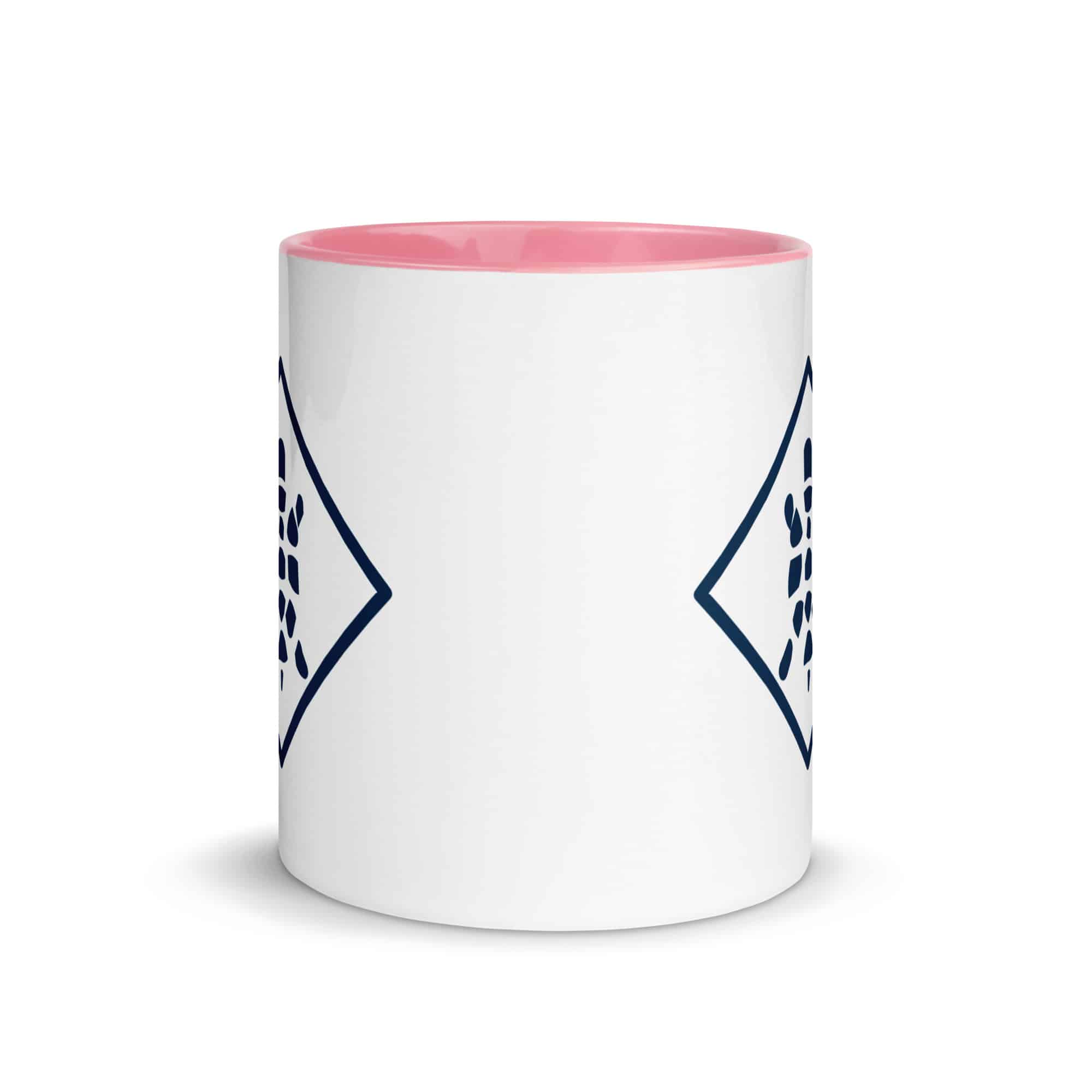 Navy Sheltowee Inspired Turtle Diamond Color Inside Mug
