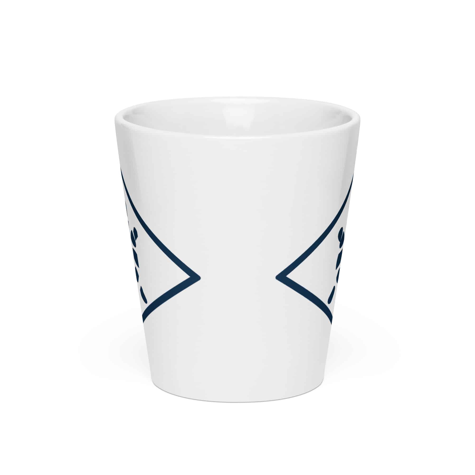 Sheltowee Trace Navy Turtle Diamond Latte Mug