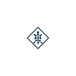 Turtle Diamond Navy Die-Cut Magnet - 3″×3″ - Main