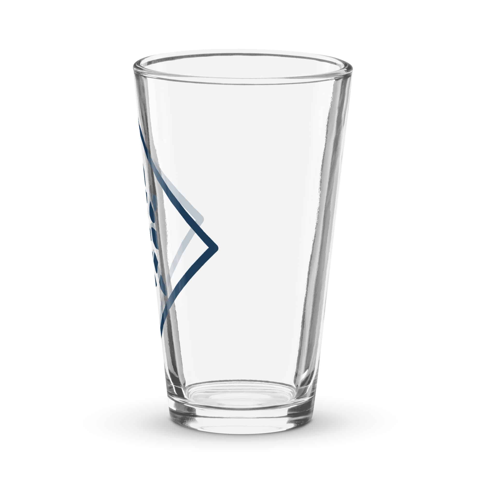 Navy Sheltowee Inspired Turtle Diamond Pint Glass