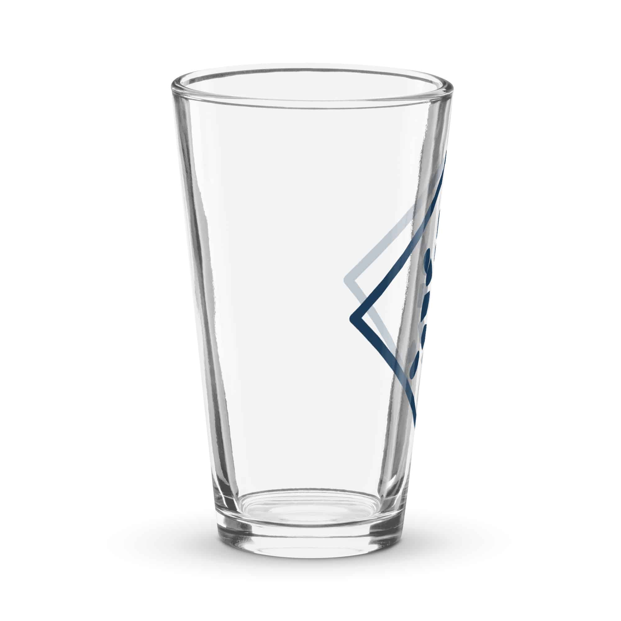 Navy Sheltowee Inspired Turtle Diamond Pint Glass