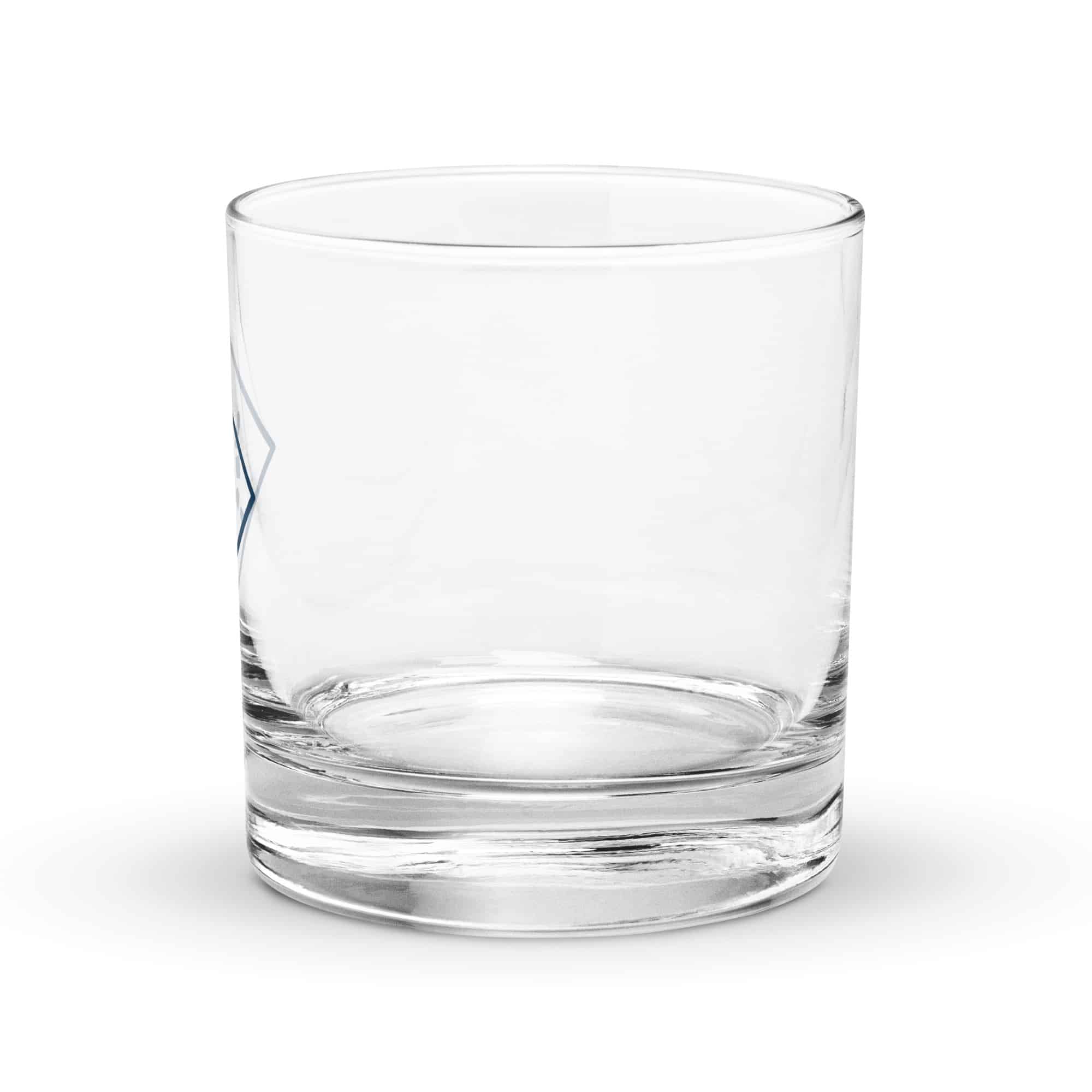 Navy Sheltowee Inspired Turtle Diamond Rocks Glass