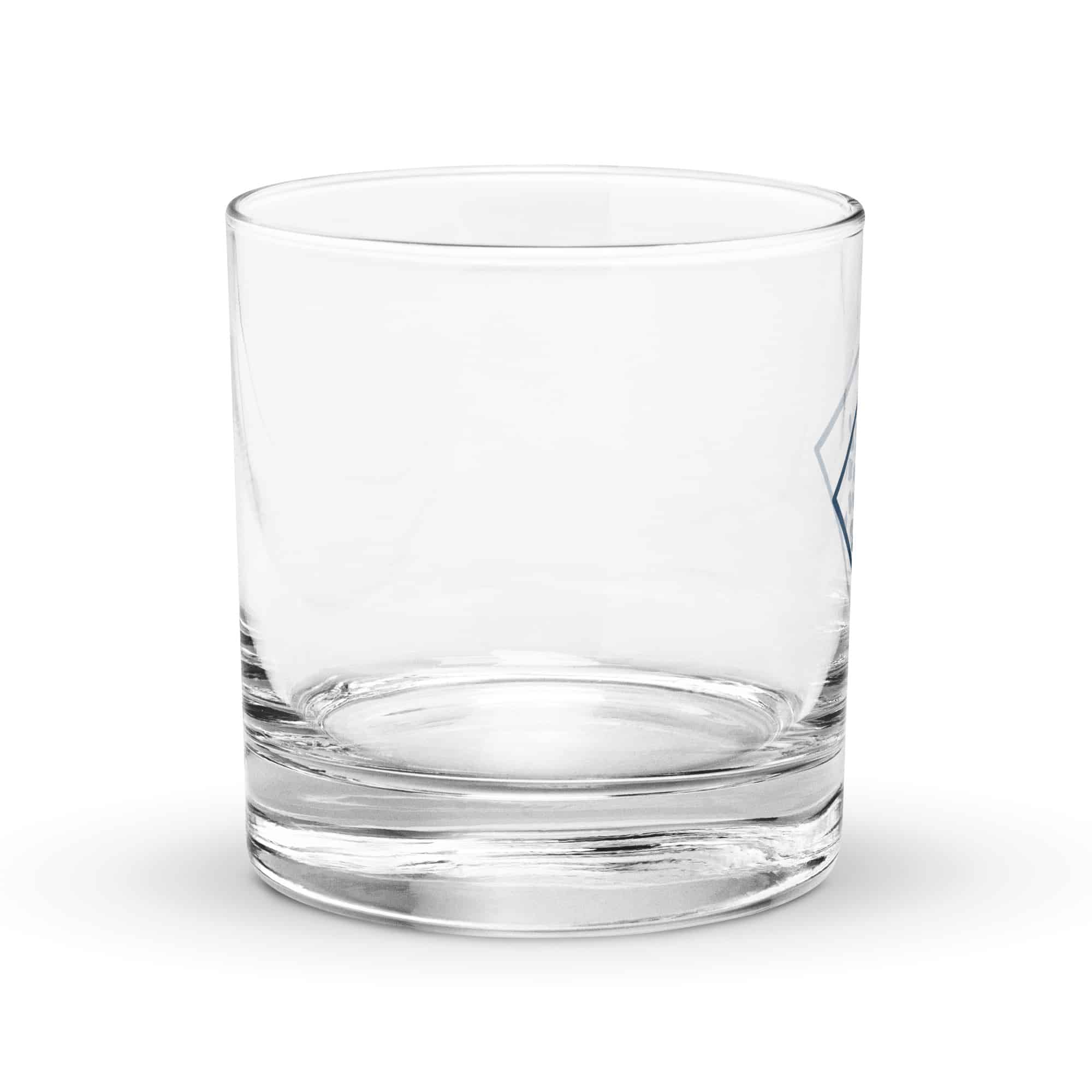 Navy Sheltowee Inspired Turtle Diamond Rocks Glass