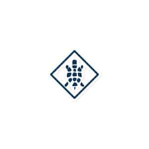 Turtle Diamond Navy Vinyl Sticker - 3x3 - Main