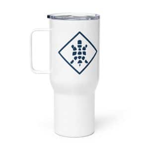 Turtle Diamond Navy Travel Mug - 25 oz - Main