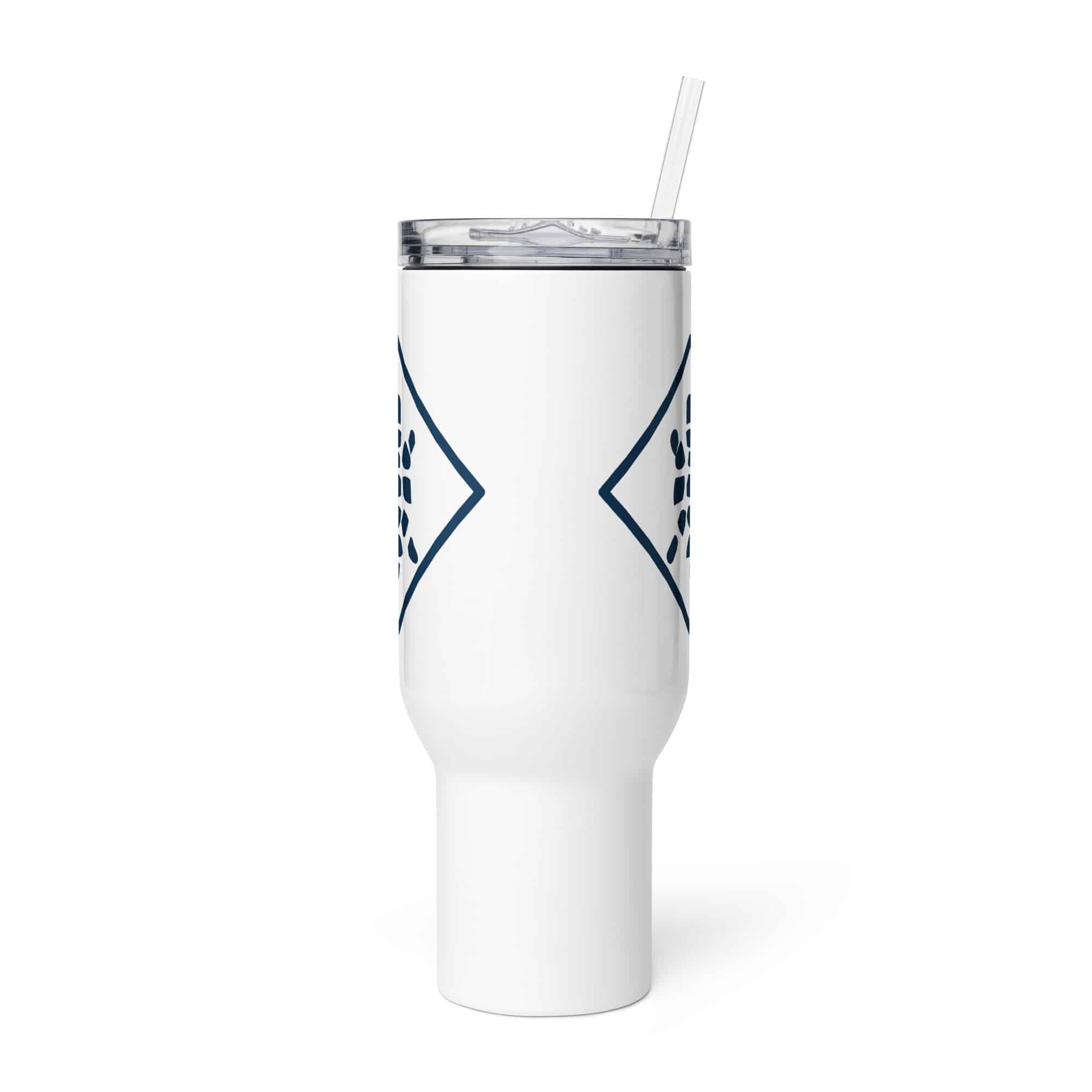 Sheltowee Trace Navy Turtle Diamond Travel Mug